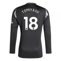 Camiseta Fútbol Arsenal FC 2024-25 Tomiyasu #18 Segunda Equipación Hombre Manga Larga