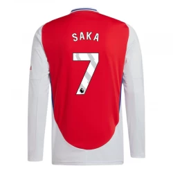 Camiseta Fútbol Arsenal FC Bukayo Saka #7 2024-25 Primera Equipación Hombre Manga Larga