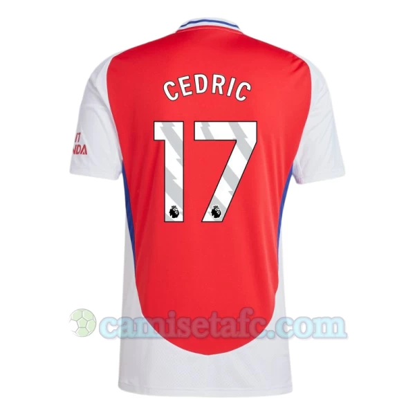 Camiseta Fútbol Arsenal FC Cedric #17 2024-25 Primera Equipación Hombre