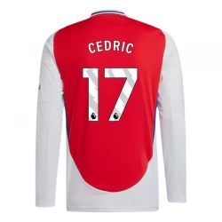 Camiseta Fútbol Arsenal FC Cedric #17 2024-25 Primera Equipación Hombre Manga Larga