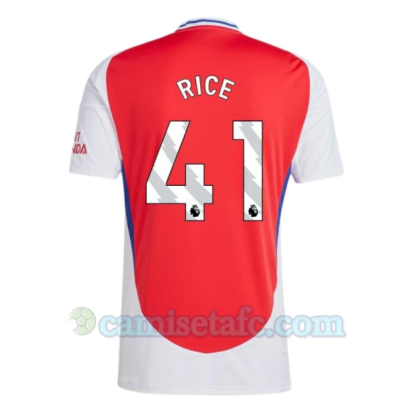 Camiseta Fútbol Arsenal FC Declan Rice #41 2024-25 Primera Equipación Hombre