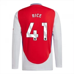 Camiseta Fútbol Arsenal FC Declan Rice #41 2024-25 Primera Equipación Hombre Manga Larga