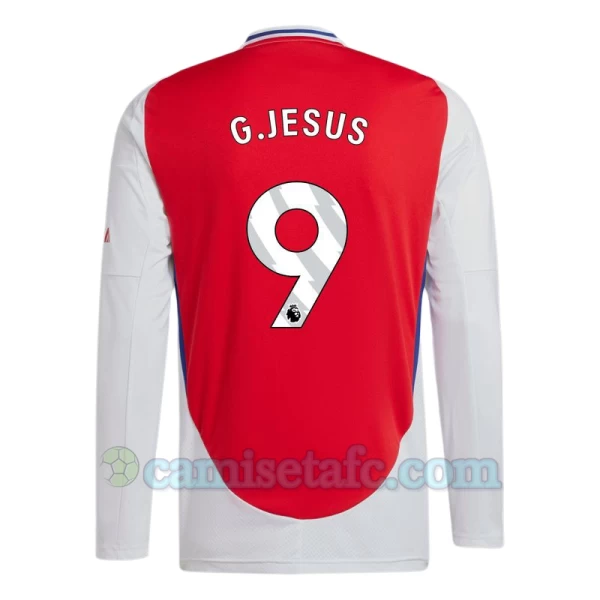 Camiseta Fútbol Arsenal FC G. Jesus #9 2024-25 Primera Equipación Hombre Manga Larga