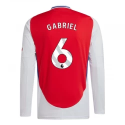 Camiseta Fútbol Arsenal FC Gabriel #6 2024-25 Primera Equipación Hombre Manga Larga