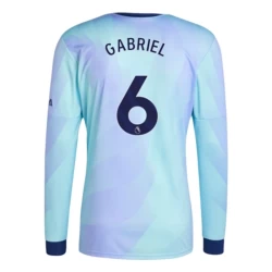 Camiseta Fútbol Arsenal FC Gabriel Magalhães #6 2024-25 Tercera Equipación Hombre Manga Larga