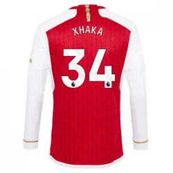 Camiseta Fútbol Arsenal FC Granit Xhaka #34 2023-24 Primera Equipación Hombre Manga Larga