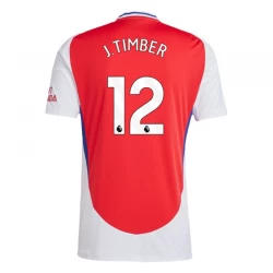 Camiseta Fútbol Arsenal FC J. Timber #12 2024-25 Primera Equipación Hombre