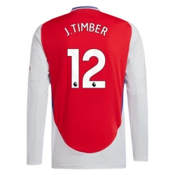 Camiseta Fútbol Arsenal FC J.Timber #12 2024-25 Primera Equipación Hombre Manga Larga