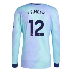 Camiseta Fútbol Arsenal FC J.Timber #12 2024-25 Tercera Equipación Hombre Manga Larga