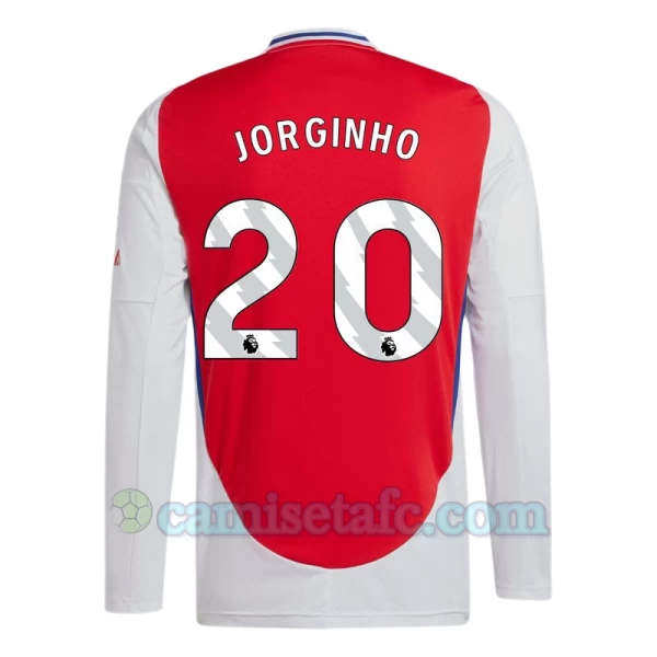 Camiseta Fútbol Arsenal FC Jorginho #20 2024-25 Primera Equipación Hombre Manga Larga