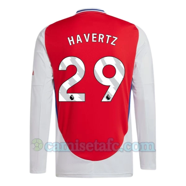 Camiseta Fútbol Arsenal FC Kai Havertz #29 2024-25 Primera Equipación Hombre Manga Larga