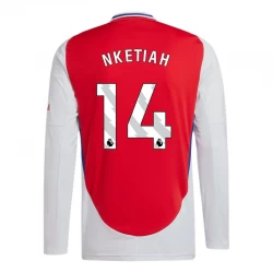 Camiseta Fútbol Arsenal FC Nketiah #14 2024-25 Primera Equipación Hombre Manga Larga