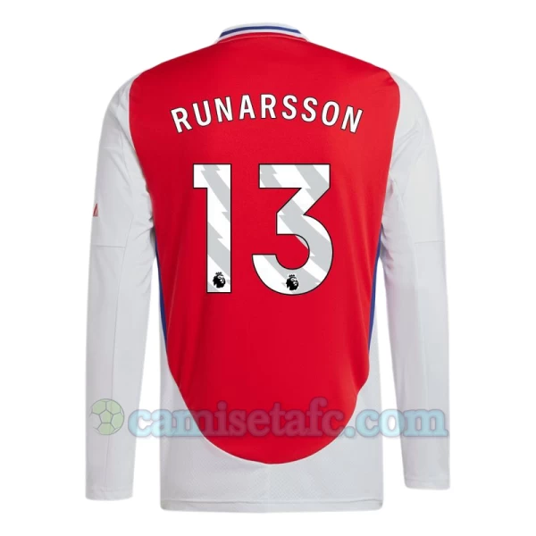 Camiseta Fútbol Arsenal FC Runarsson #13 2024-25 Primera Equipación Hombre Manga Larga