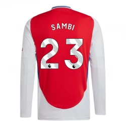 Camiseta Fútbol Arsenal FC Sambi #23 2024-25 Primera Equipación Hombre Manga Larga