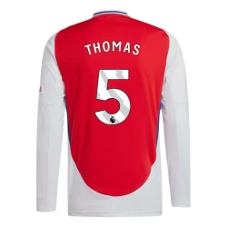 Camiseta Fútbol Arsenal FC Thomas #5 2024-25 Primera Equipación Hombre Manga Larga