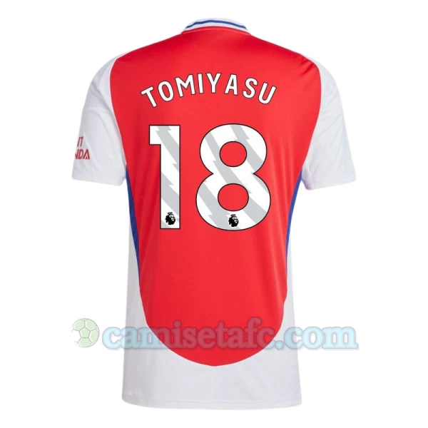 Camiseta Fútbol Arsenal FC Tomiyasu #18 2024-25 Primera Equipación Hombre