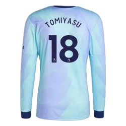 Camiseta Fútbol Arsenal FC Tomiyasu #18 2024-25 Tercera Equipación Hombre Manga Larga