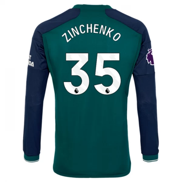 Camiseta Fútbol Arsenal FC Zinchenko #35 2023-24 Tercera Equipación Hombre Manga Larga