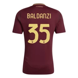 Camiseta Fútbol AS Roma Baldanzi #35 2024-25 Primera Equipación Hombre