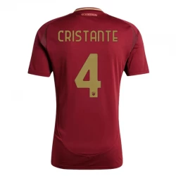 Camiseta Fútbol AS Roma Cristante #4 2024-25 Primera Equipación Hombre