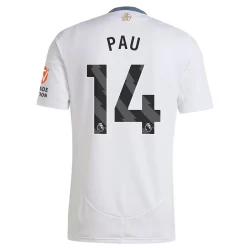 Camiseta Fútbol Aston Villa 2024-25 Pau #14 Segunda Equipación Hombre