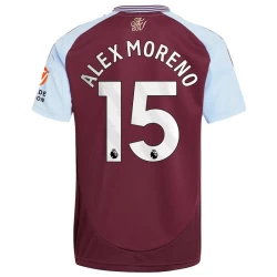 Camiseta Fútbol Aston Villa Alex Moreno #15 2024-25 Primera Equipación Hombre