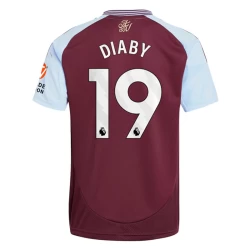 Camiseta Fútbol Aston Villa Diaby #19 2024-25 Primera Equipación Hombre