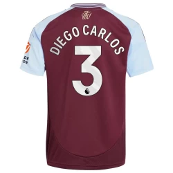 Camiseta Fútbol Aston Villa Diego Carlos #3 2024-25 Primera Equipación Hombre