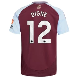 Camiseta Fútbol Aston Villa Digne #12 2024-25 Primera Equipación Hombre