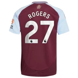 Camiseta Fútbol Aston Villa Rogers #27 2024-25 Primera Equipación Hombre