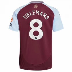 Camiseta Fútbol Aston Villa Tielemans #8 2024-25 Primera Equipación Hombre