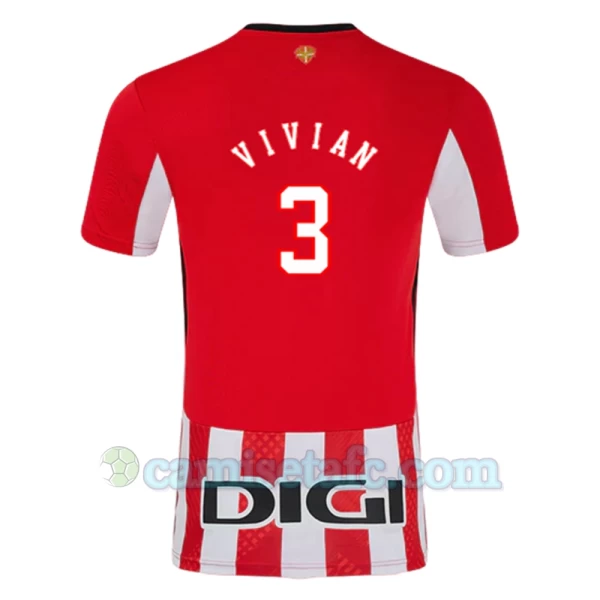 Camiseta Fútbol Athletic Club Bilbao Vivian #3 2024-25 Primera Equipación Hombre