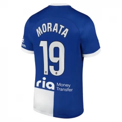Camiseta Fútbol Atlético Madrid 2023-24 Alvaro Morata #19 Segunda Equipación Hombre