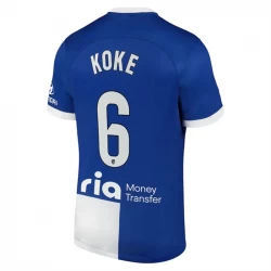 Camiseta Fútbol Atlético Madrid 2023-24 Koke #6 Segunda Equipación Hombre