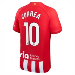 Camiseta Fútbol Atlético Madrid Correa #10 2023-24 Primera Equipación Hombre
