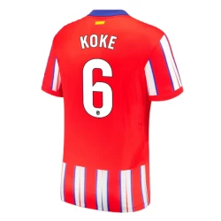 Camiseta Fútbol Atlético Madrid Koke #6 2024-25 Primera Equipación Hombre