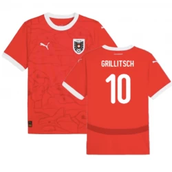 Camiseta Fútbol Austria Grillitsch #10 Eurocopa 2024 Primera Hombre Equipación