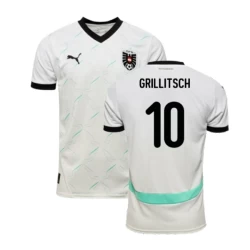 Camiseta Fútbol Austria Grillitsch #10 Eurocopa 2024 Segunda Hombre Equipación