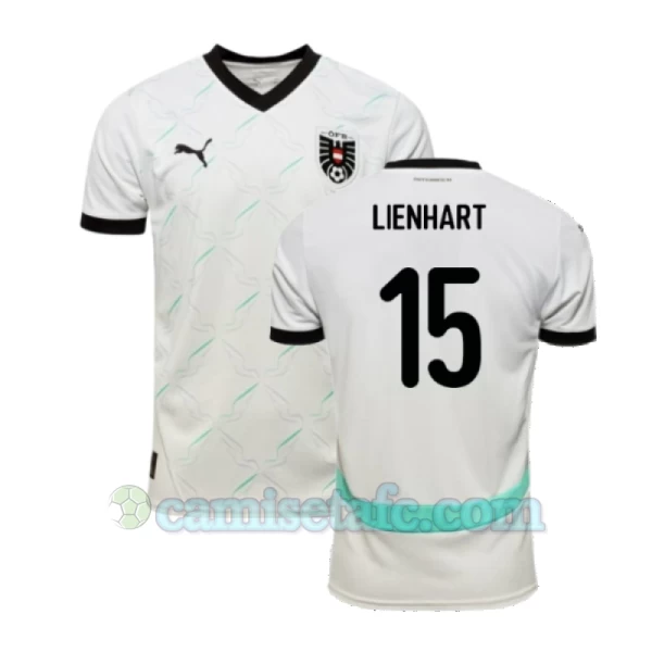 Camiseta Fútbol Austria Lienhart #15 Eurocopa 2024 Segunda Hombre Equipación