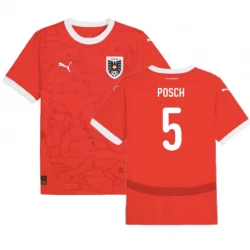 Camiseta Fútbol Austria Posch #5 Eurocopa 2024 Primera Hombre Equipación