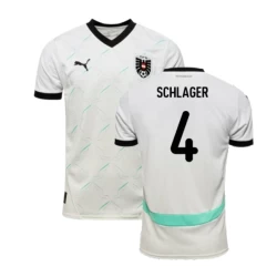 Camiseta Fútbol Austria Schlager #4 Eurocopa 2024 Segunda Hombre Equipación