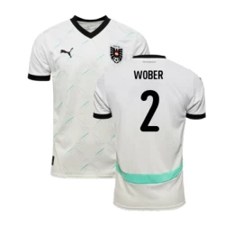 Camiseta Fútbol Austria Wober #2 Eurocopa 2024 Segunda Hombre Equipación