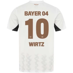 Camiseta Fútbol Bayer 04 Leverkusen 2024-25 Florian Wirtz #10 Segunda Equipación Hombre