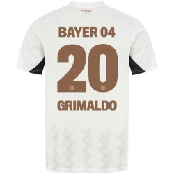 Camiseta Fútbol Bayer 04 Leverkusen 2024-25 Grimaldo #20 Segunda Equipación Hombre