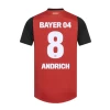 Camiseta Fútbol Bayer 04 Leverkusen Andrich #8 2024-25 Primera Equipación Hombre