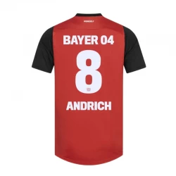 Camiseta Fútbol Bayer 04 Leverkusen Andrich #8 2024-25 Primera Equipación Hombre