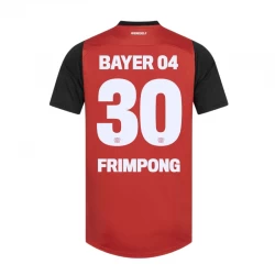 Camiseta Fútbol Bayer 04 Leverkusen Frimpong #30 2024-25 Primera Equipación Hombre
