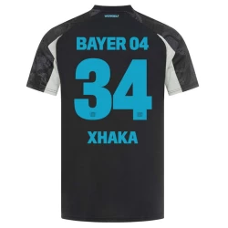 Camiseta Fútbol Bayer 04 Leverkusen Granit Xhaka #34 2024-25 Tercera Equipación Hombre