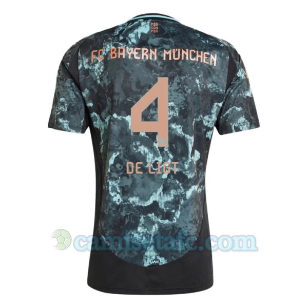 Camiseta Fútbol Bayern Múnich 2024-25 De Ligt #4 Segunda Equipación Hombre