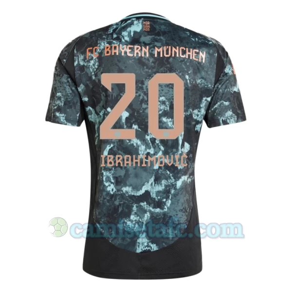 Camiseta Fútbol Bayern Múnich 2024-25 Ibrahimovic #20 Segunda Equipación Hombre